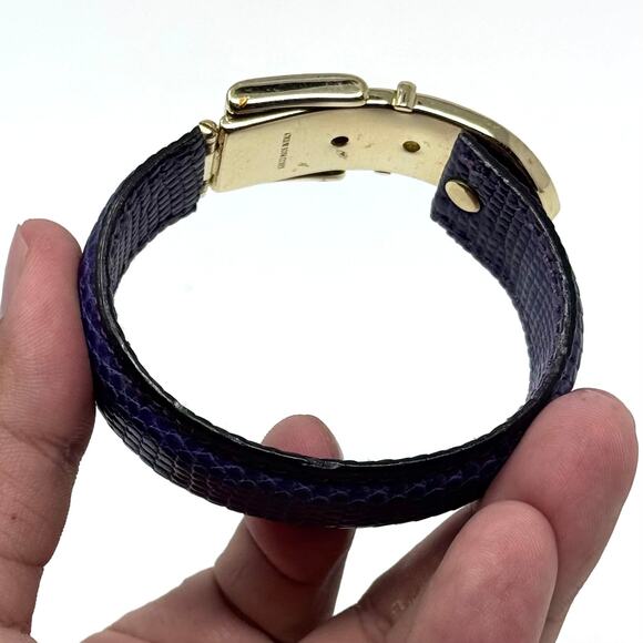 Gucci Purple Lizard Bracelet - Picture 11 of 16